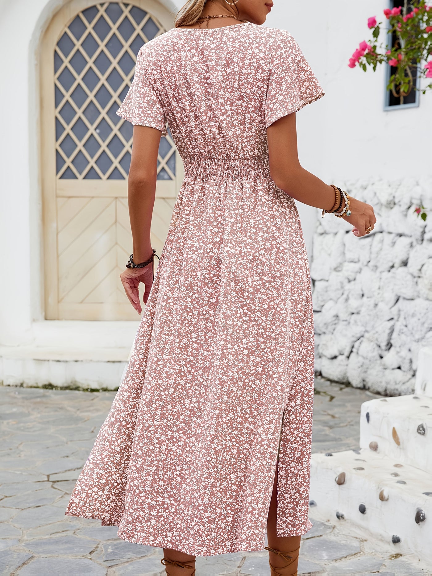 Zwierige Bloemen Maxi-jurk – Moeiteloze Vakantietrek
